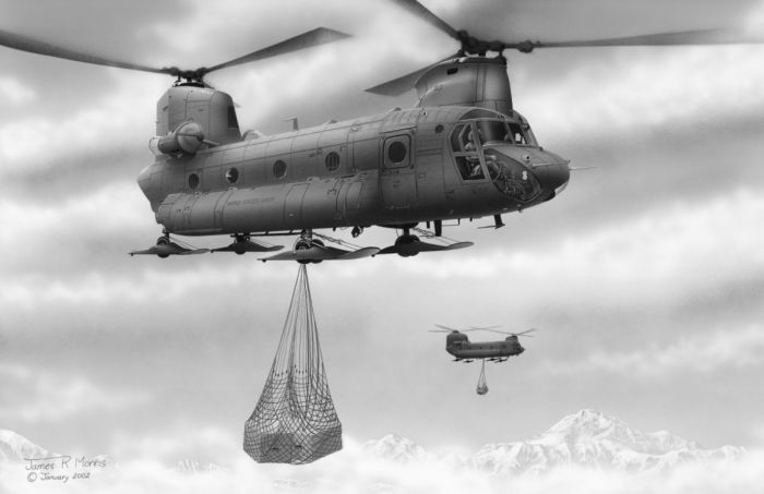 Alaska CH-47D Chinook print.