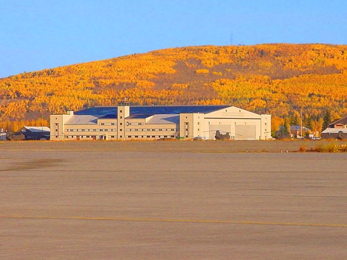 Hangar One, home of the "Sugar Bears" as of January 2003.