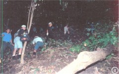 The excavation site of 66-19053 in the RVN.