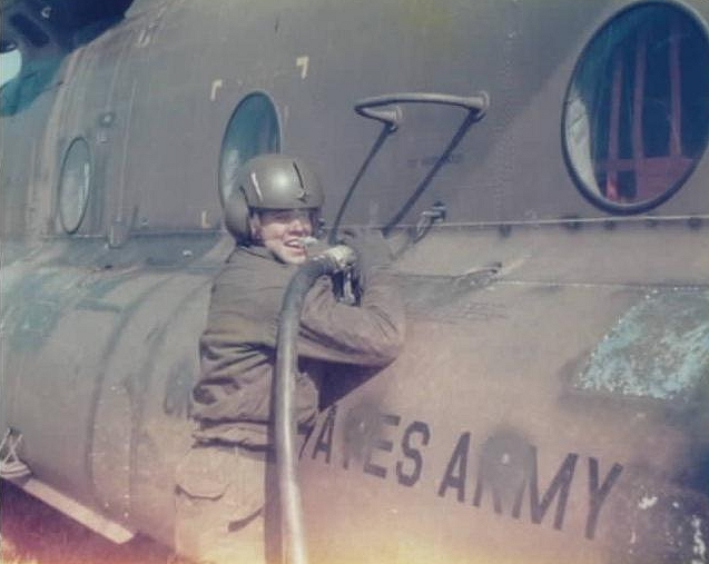 CH-47B Chinook helicopter 66-19119 at Fort Campbell, Kentucky, March 1979.