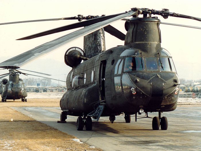 67-18510 prepares for engine start on a cold day in the Republic of Korea, circa 1986.