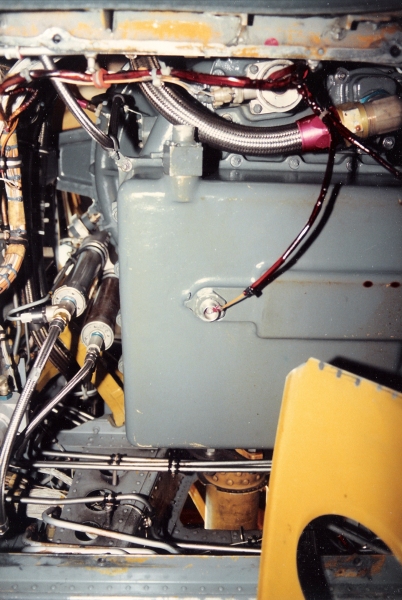 The lower portion of the Forward Transmission of CH-47C Chinook helicopter 70-15032.