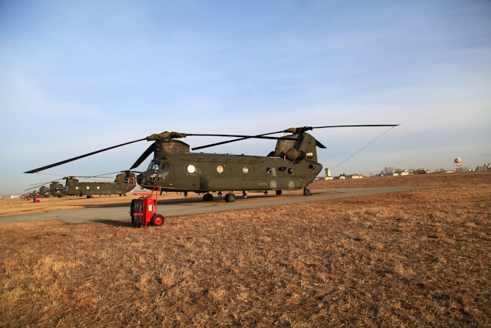 4 February 2014: 88-00095 resting on the ramp at Desiderio Army Airfield (RKSG or A-511), Camp Humphreys, Republic of Korea, as the D model fleet assigned to B Company - "Innkeepers", 3rd Battalion, 2nd Aviation Regiment, undergoes a Foreign Military Sale (FMS) to the Republic of Korea. The Korean government purchased the 14 aircraft assigned to the Innkeepers for approximately $3,000,000 each as is, with five spare GA-714A engines and some various parts.