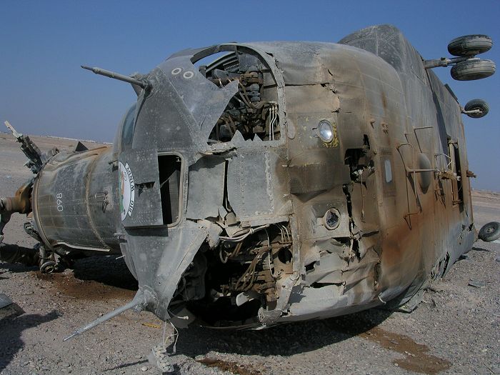 The final resting spot of 88-00098 in Iraq, 30 August 2003.