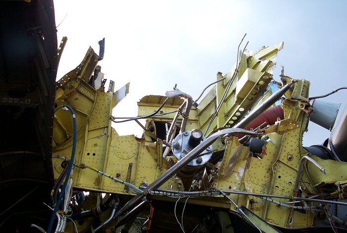 90-00183 at the crash site in Alaska.