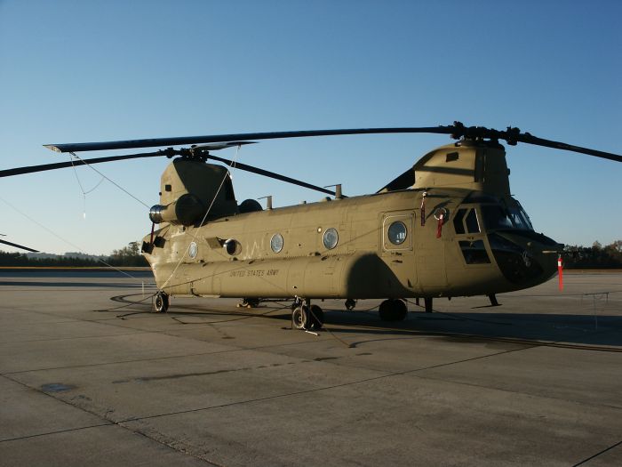 8 November 2007: Fort Rucker, Alabama receives it first F model Chinook helicopter - 04-08711.