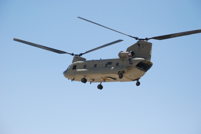 May 2009: CH-47F Chinook helicopter 06-08719 operating in Afghanistan.