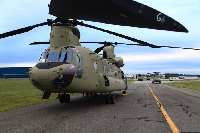 19 September 2012: Flight Lead Ship 10-08802 is readied for departure from Millville Municipal Airport (KMIV), New Jersey for the aircraft delivery ferry flight to Marshall Airfield, Fort Riley, Kansas.