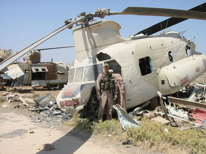 IIAF CH-47C 5-4089 at Al Taji Airfield, Iraq - 4 July 2003.