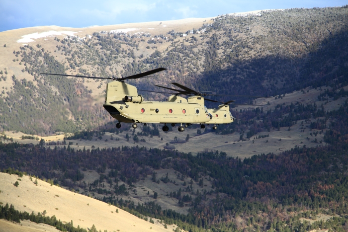 Sortie 1, Chaulks 1 and 2, pass by the Sleeping Man north of Helena, Montana.