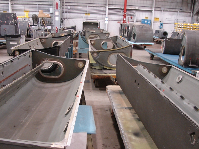 29 January 2010: A look inside the walls of the Boeing Helicopters Center 3 South facility in Ridley Park, Pennsylvania.