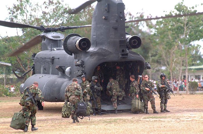 Photograph of the MH-47E a few days before the fatal accident.